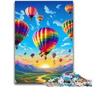 Jigsaw Puzzles for Adults 1000 Colourful Hot Air Balloons Adult Jigsaw,learning Educational Is Ideal As A Gift for The Whole Family (26x38cm)