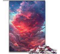 Jigsaw Puzzles for Adults 1000 Colourful Love Clouds Puzzle Made of Wood,Perfect for Christmas, Halloween, Easter, New Year 1000pcs(50x75cm)