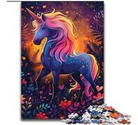 Jigsaw Puzzles for Adults 1000 Colourful Unicorns Challenging Puzzles size 38x26cm Adult Game Gift Family Interactive Game Brain Challenge Gift