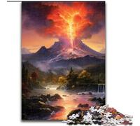 Jigsaw Puzzles for Adults 1000 Colourful Volcanoes Challenging Puzzles size 38x26cm Adult Game Gift Family Interactive Game Brain Challenge Gift