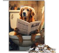 Jigsaw Puzzles for Adults 1000 Corgi Reading Newspaper cardboard Jigsaw Puzzles size 26x38cm Challenging DIY Brain Teaser, Perfect Family Game Or Decorative Gift