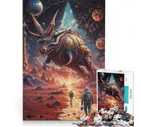 Jigsaw Puzzles for Adults 1000 Cosmic Alien Quest, Brain Teaser Game, Parent-child Interaction, Enhance Love between Couples 50x75cm