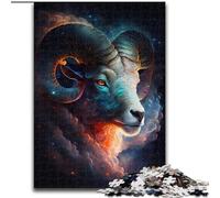 Jigsaw Puzzles for Adults 1000 Cosmic Aries cardboard Jigsaw Puzzles for Adults DIY Home Decor Brain Teaser Game for Teenagers (Size 26x38cm)