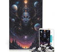 Jigsaw Puzzles for Adults 1000 Cosmic Goddess, Brain Teaser Game, Parent-child Interaction, Enhance Love between Couples 38x52cm