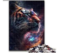Jigsaw Puzzles for Adults 1000 Cosmic King Space Tiger 1000 Piece Jigsaw Puzzles for Adults for Family & Friends, Brain-Teasing Challenge (Size 26x38cm)