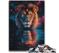 Jigsaw Puzzles for Adults 1000 Cosmic Lion Educational Game Challenge Toy Wall Decoration Unique Birthday And Xmas Gifts 38x26cm