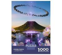 Jigsaw Puzzles for Adults 1000 Cosmic Lotus Oasis Jigsaw for Adults Relaxing Games Pattern Assembly Gifts for Friends And Family 52x38cm/1000pcs