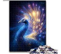 Jigsaw Puzzles for Adults 1000 Cosmic Peacock Jigsaw Brain Teaser Game for Teenagers, for Family Game Night (size 26x38cm)