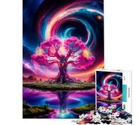 Jigsaw Puzzles for Adults 1000 Cosmic Tree of Infinity Puzzles for Adults Hands-on Game But Fun And Humorous Great Gifts for Gaming (Size 38x52cm)