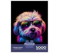 Jigsaw Puzzles for Adults 1000 Coton De Tulear Adult Jigsaw Puzzle Toy Wall Decor Difficult Challenge Educational Challenge 38x26cm/1000pcs