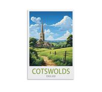 Jigsaw Puzzles for Adults 1000，Cotswolds England Puzzles for Adults, Challenging Puzzles, Puzzle Game for The Whole for Women,Gifts for Men, 52x38cm