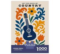 Jigsaw Puzzles for Adults 1000 Country Music Festival Poster Puzzles for Adults DIY Toys Pattern Assembly Gifts for Friends And Family 70x50cm/1000pcs