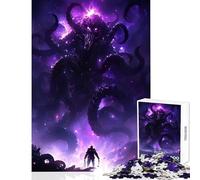 Jigsaw Puzzles for Adults 1000 Creature of Darkness Jigsaw Puzzles for Teenagers Birthday Present Parent-child Interaction Toy Intellectual Game (38x26cm)