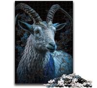 Jigsaw Puzzles for Adults 1000 Cute Art Goat Educational Games Home Decoration Birthday Present, Gifts for Age 14+ 50x75cm