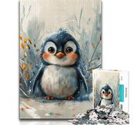 Jigsaw Puzzles for Adults 1000 Cute Baby Penguin Adult Jigsaw,learning Educational Is Ideal As A Gift for The Whole Family 75x50cm