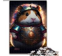 Jigsaw Puzzles for Adults 1000 Cute Guinea Pig Warrior Made of Wood, for Teenagers Age Group 14+, Home Decor 50x75cm DIY Art Decor