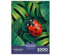 Jigsaw Puzzles for Adults 1000 Cute Lady Bug Adult Jigsaw Puzzle Toy Wall Decor Difficult Challenge Educational Challenge 38x26cm/1000pcs
