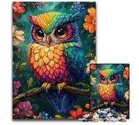 Jigsaw Puzzles for Adults 1000 Cute Little Owl Cardboard Puzzles Fun Games, Is Ideal As A Gift for The Whole Family for for Age 14 26X38CM