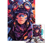 Jigsaw Puzzles for Adults 1000 Cyberpunk Female Character for Educational Game Toys Educational Games Secret Santa Gifts Presents for Women (size 50x75cm)