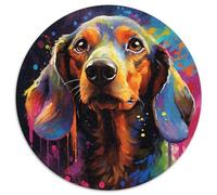 Jigsaw Puzzles for Adults 1000 Dachshund Puzzle 1000 Pieces Jigsaw Perfect for Christmas,Halloween,Easter,New Year 67.5x67.5 cm