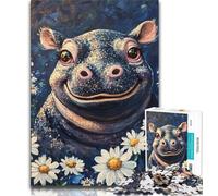 Jigsaw Puzzles for Adults 1000 Daisy And Hippo,Help The Brain Exercise Addictive Toys to Cultivate Patience Artists Collection,Fine Art (75x50cm)