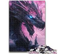 Jigsaw Puzzles for Adults 1000 Dark Dragon Educational Family Game Deal As Gifts for The Whole Family for And Age 14 Years Up 26x38cm