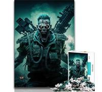 Jigsaw Puzzles for Adults 1000 Dead Army Zombie Soldier 1000 Pieces for Teenagers,Stress Reliever Difficult Challenge Home Decoration Toys (size 38x26cm)