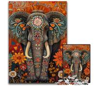 Jigsaw Puzzles for Adults 1000 Dead Elephant Cardboard Puzzles Fun Games, Is Ideal As A Gift for The Whole Family for for Age 14 26X38CM