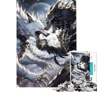 Jigsaw Puzzles for Adults 1000 Death Wolf Vs Life Wolf Educational Games Learning Educational Toys Art Work Gifts Family Activities (Size 50x75cm)