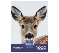 Jigsaw Puzzles for Adults 1000 Deer Face Adult Jigsaw Puzzle Toy Wall Decor Difficult Challenge Educational Challenge 52x38cm/1000pcs