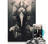 Jigsaw Puzzles for Adults 1000 Demonic Plague Doctor, Brain Teaser Game, Interesting Stress Reduction, Challenging Game Gifts 38x52cm
