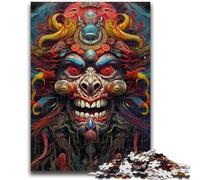 Jigsaw Puzzles for Adults 1000 Demons Masks Puzzles for Teenagers,Challenging Game for Is Ideal As A Gift for The Whole Family (38x26cm)