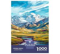 Jigsaw Puzzles for Adults 1000 Deosai National Park, Pakistan Landscape Jigsaws for Adults Relaxing Games Stress Reliever Challenging To Complete 70x50cm/1000pcs