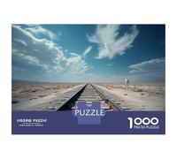 Jigsaw Puzzles for Adults 1000 Desert Tracks to Nowhere Jigsaws for Adults Relaxing Games Stress Reliever Challenging To Complete 52x38cm/1000pcs