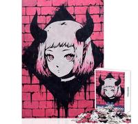 Jigsaw Puzzles for Adults 1000 Devil Goth Anime Girl Jigsaw for Teenagers Stress Reliever Difficult And Challenge Toys Educational Games (50x75cm)