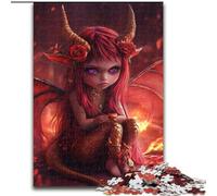 Jigsaw Puzzles for Adults 1000 Devil Little Dragon Girl, for Age 14 Years And over Home Decor As A Gift for The Whole Family And Friends (Size 26x38cm)