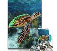 Jigsaw Puzzles for Adults 1000 Diamond Turtle Puzzles for Teenagers,Fun Present & Activity for Home,Toy for Rainy Days (size 38x26cm)