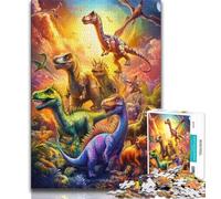Jigsaw Puzzles for Adults 1000 Dinosaur,Help The Brain Exercise Addictive Toys to Cultivate Patience Artists Collection,Fine Art (38x26cm)