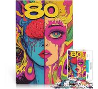 jigsaw puzzles for adults 1000 “Dissolving Art Woman” Made of cardboard,for and 14 years and over Hands-on Game Improving love between couples。size:26x38cm/10.24x14.96inch