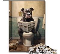 Jigsaw Puzzles for Adults 1000 Dog Reading Newspaper 1000 Piece Jigsaw Puzzle Challenging DIY Art for Enthusiasts, for Relaxation (Szie 50x75 cm)
