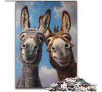 Jigsaw Puzzles for Adults 1000 Donkey Puzzle for Teenagers, Couples, And Friends for Birthdays, Christmas 50X75CM
