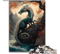 Jigsaw Puzzles for Adults 1000 Dragon Asian, Suitable for People Aged 14 And Above Educational Games Secret Santa Gifts (Size50x75cm)