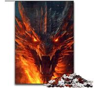 Jigsaw Puzzles for Adults 1000 Dragon Burning Jigsaw Puzzles Made of cardboard,Develops Hand-Eye Coordination Skills, Perfect for Birthday Gifts 1000pcs(26x38cm)