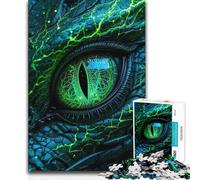 Jigsaw Puzzles for Adults 1000 Dragon Eye Close-Up Family Fun & Game Night Precision Cutting Educational Toy (size 38x52cm)