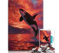 Jigsaw Puzzles for Adults 1000 Dream Whale Teenager Puzzles,family Fun Games Is Ideal As A Gift for The Whole Family (size 38x26cm)