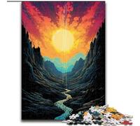 Jigsaw Puzzles for Adults 1000 Dreamy Beautiful Mountains Wooden Puzzles Interactive Family Game, DIY Home Decor, Challenging Brain Teaser Gift (Size 50x75cm)