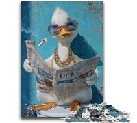 Jigsaw Puzzles for Adults 1000 Duck on The Toilet Puzzles,Educational Games Home Decoration Suitable for Desktop Decoration (50x75cm)