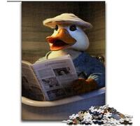 Jigsaw Puzzles for Adults 1000 Duck Reading Newspaper Adult Jigsaw Puzzles 1000 Pieces Challenging Brain Teaser for Teenagers, Perfect for Home Decor Or Gift size : 50x75cm