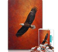 Jigsaw Puzzles for Adults 1000 Eagle Flower Oil Painting,Help The Brain Exercise Addictive Toys to Cultivate Patience Artists Collection,Fine Art (75x50cm)