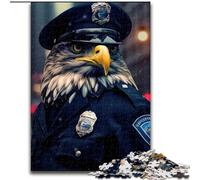 Jigsaw Puzzles for Adults 1000 Eagle Police Wooden Jigsaw size 50x75cm Interactive Family Game, Brain Challenge, Educational Toy